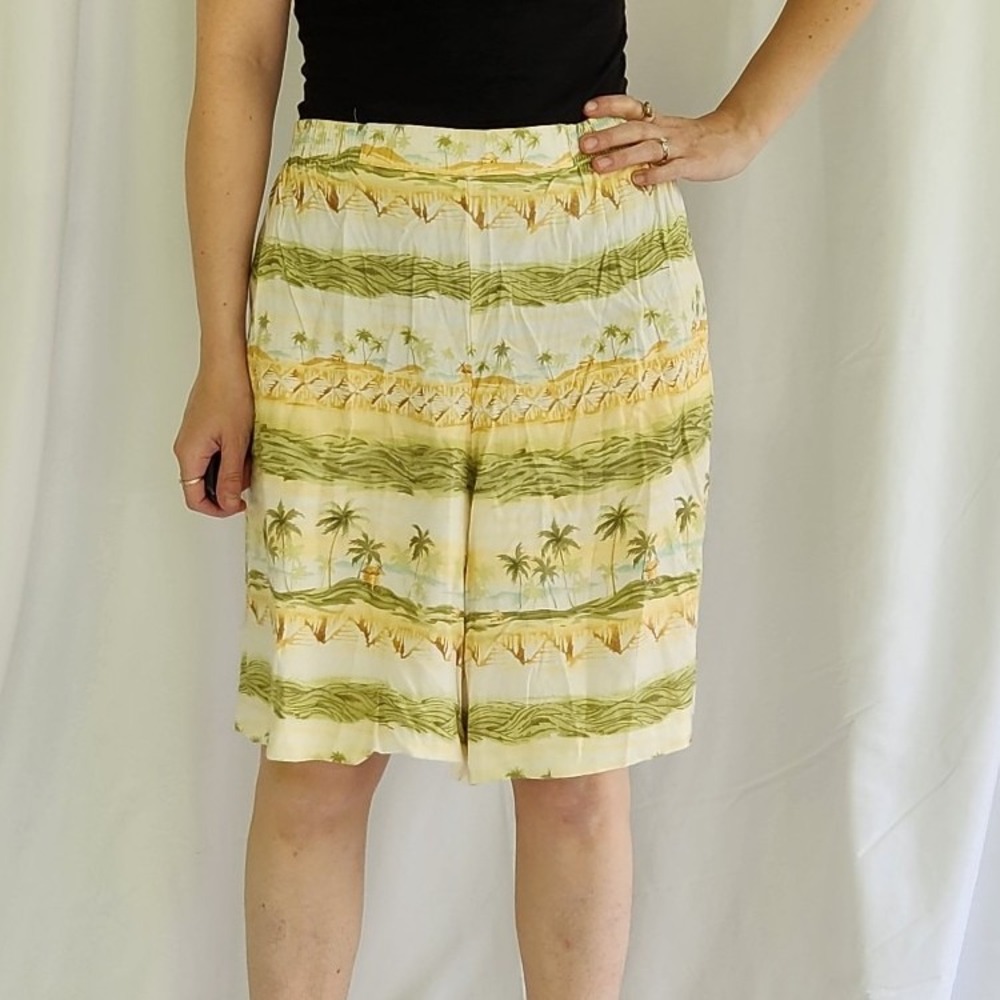 Alfred Dunner Tropical‎ Print Rayon Shorts